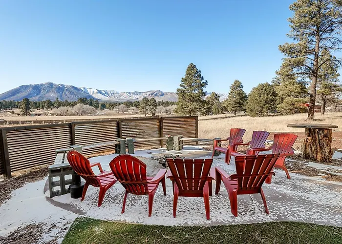Villa Meadow Mountain Large A-frame Hot Tub 5 Private Acres Awe Mount Elden Views Elden Pueblo